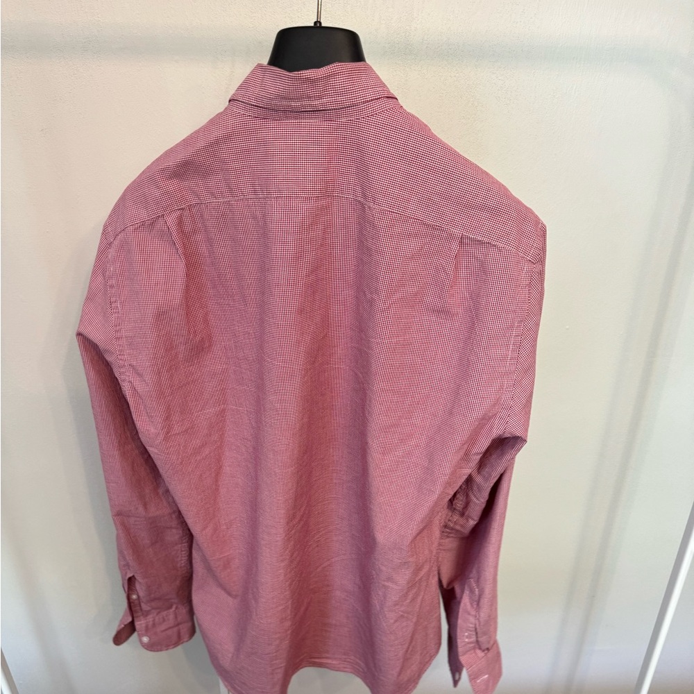 J Crew, Slim Flex Shirt, Men’s, L, Red Gingham - Picture 2 of 6